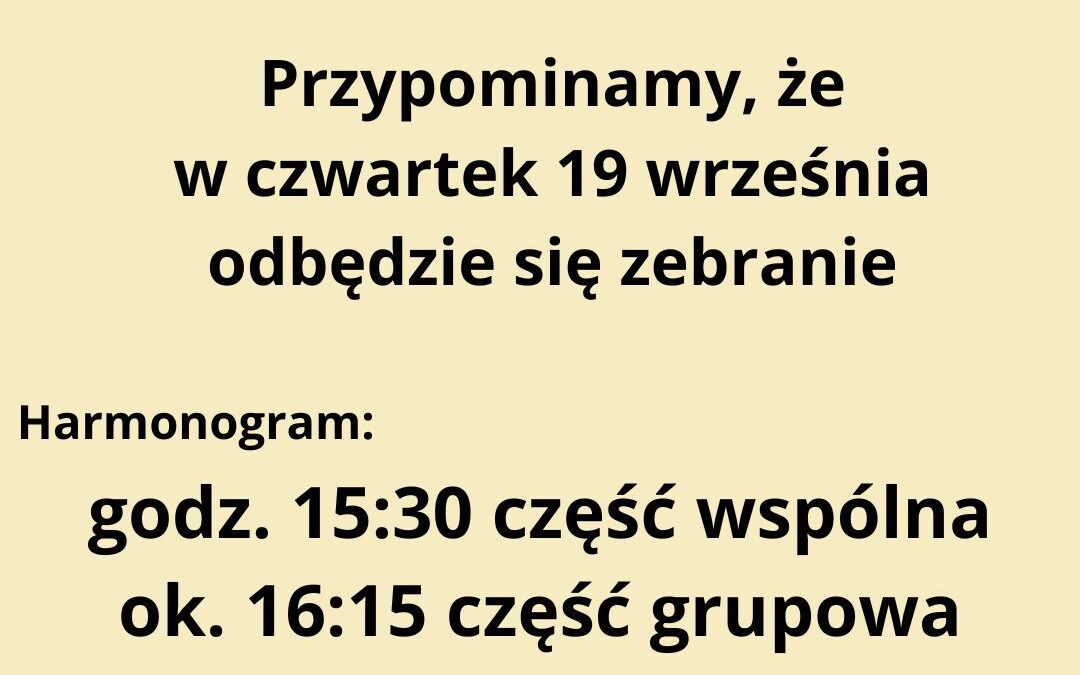 Spotkanie z rodzicami i opiekunami